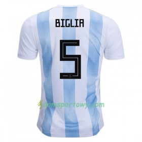 Koszulka Argentyna Biglia 5 Domowe Koszulki Piłkarskie Mistrzostwa Świata 2018